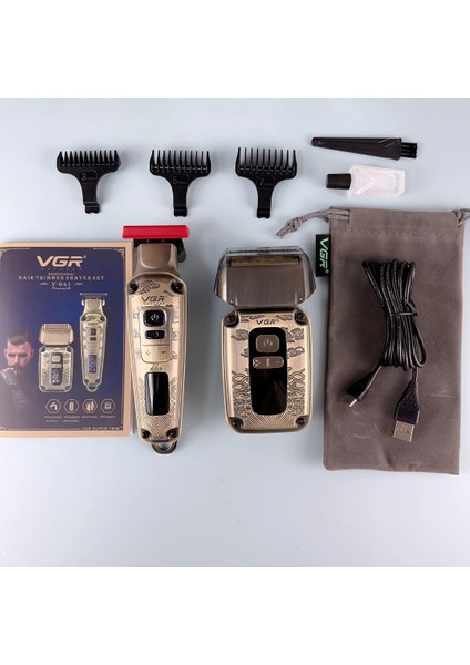 Vgr 641 2 In 1 Profesyonel Saç ve Sakal Kesme Makinesi – Paslanmaz Çelik, USB Şarj, 240 Dakika Kullanım