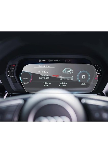 Audi A3 Mat Ekran Koruyucu 12.3 Inç 8y Dijital Gösterge 2025