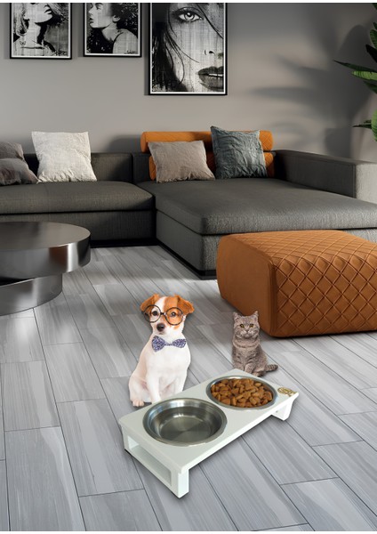 Kedi ve Köpekler Için Dayanıklı Mama ve Su Standı – Sağlıklı ve Şık Tasarım Okay Store indirimleri