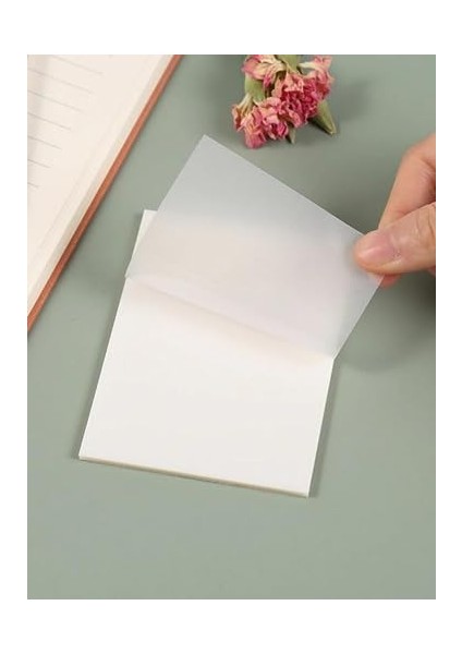 Şeffaf Renkli Yapışkan Kare Not Kağıdı Karenot Sticky Notes (2)