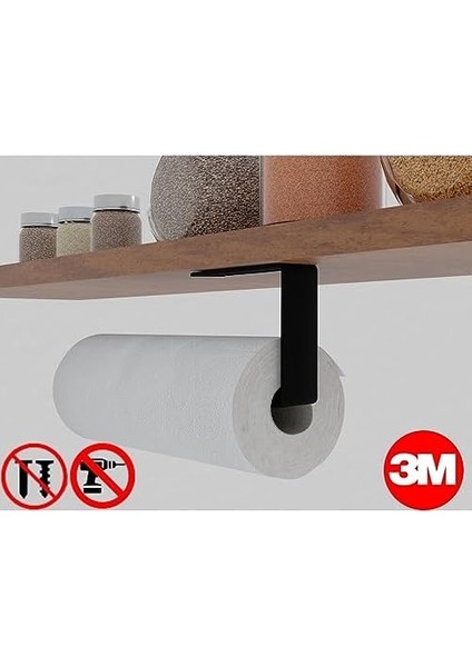 Yapışkanlı Kağıt Havluluk Yapışkanlı Havlu Askılığı, Banyo Askısı Yapışkanlı Havluluk ve Peçetelik 3m Yapışkanlı Tasarım