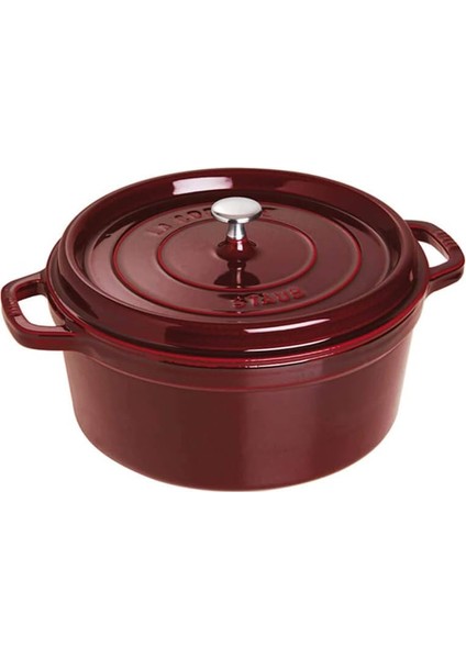 Döküm Tencere Yuvarlak 26 cm Bordo