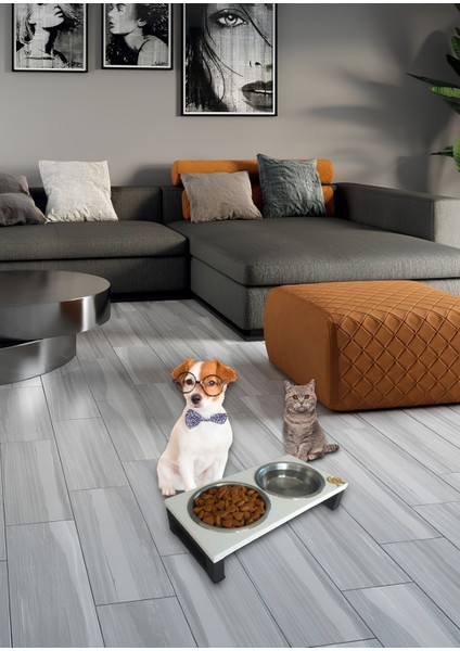 Kedi ve Köpekler Için Dayanıklı Mama ve Su Standı – Sağlıklı ve Şık Tasarım Okay Store