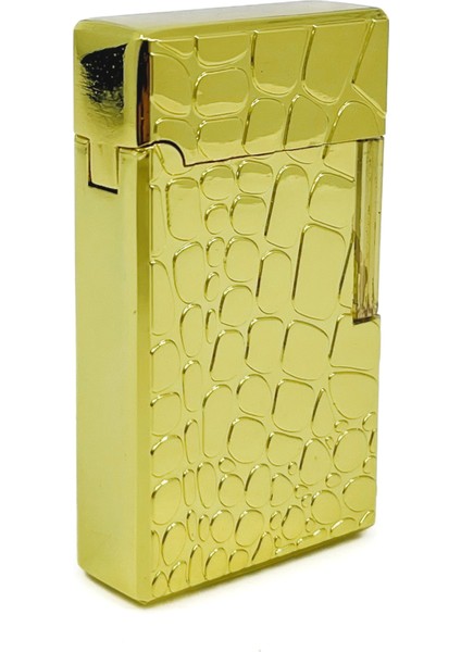 Dupont Tarzı Metal Çakmak Çift Torch Jet Alev - Gold