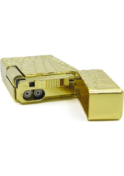 Dupont Tarzı Metal Çakmak Çift Torch Jet Alev - Gold fırsatları