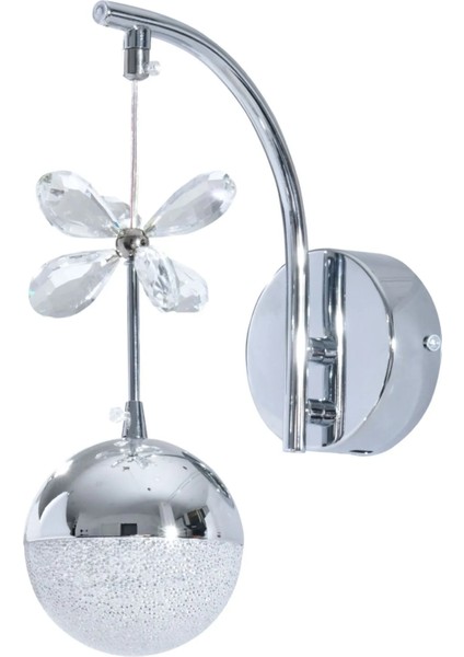 Şık LED Aplik A+++ Krom Renk 10x17 cm Aşağı Yönlü Işık İç Mekan için fiyatları