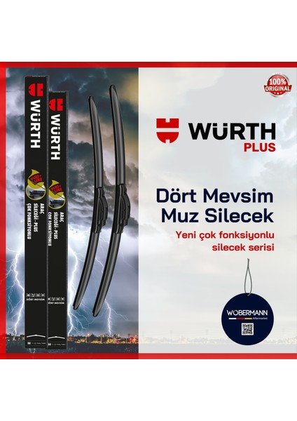 + Würth Toyota Corolla 2019-2025 Muz Silecek Takımı