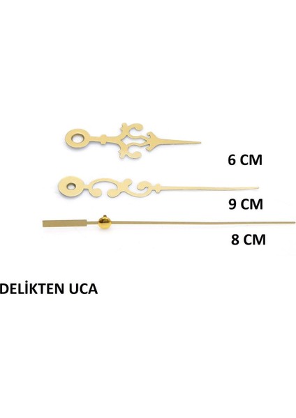 1 Adet Duvar Saati Mekanizması Askısız , Şaft Uzunluğu 28 mm Sessiz ( Ürün Ölçülerine Dikkat Ediniz