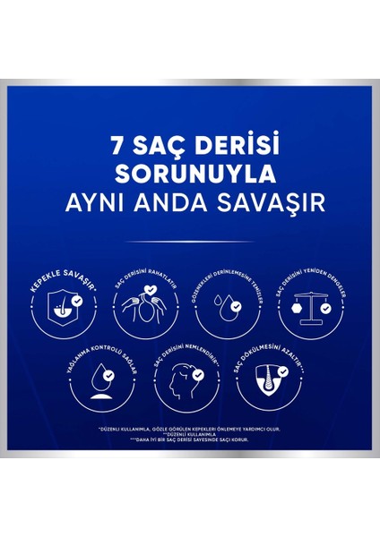 Head & Shoulders Pro-Expert 7 Çay Ağacı ile Inatçı Kepek Kontrolü Şampuan 300 ml 5 Adet