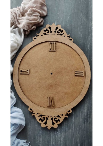 Motif Ham-Mdf Saat 61X45 CM,12MM(BOYANABİLİR)