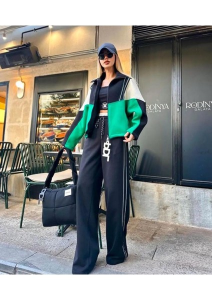 Yeni Trend Üç Iplik Crollu Üçlü Takım