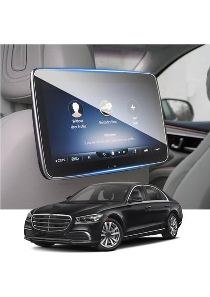 Mercedes S Serisi 2021-2025 Tüm Ekranlar ve Klima Ünitesi 6 Parça Set Uyumlu 9H Nano Ekran Koruyucu