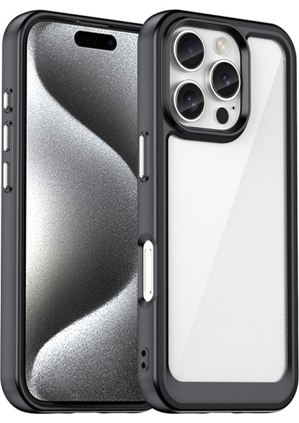 Apple iPhone 16 Promax Shield Serisi Darbeye Dayanıklı Yarı Esnek Plastik Tpu Kılıf - AL8100