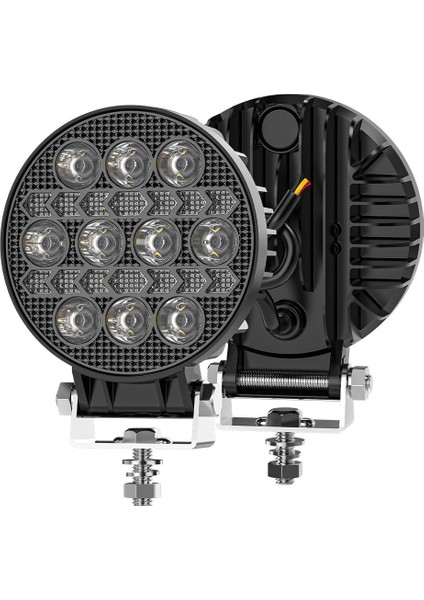 Off Road Çalışma Lambası ve Sis Farı 4 Inç Selamlamalı Çakar Ikaz Gündüz LED Drl 2 Mod 12/24 V fiyatları