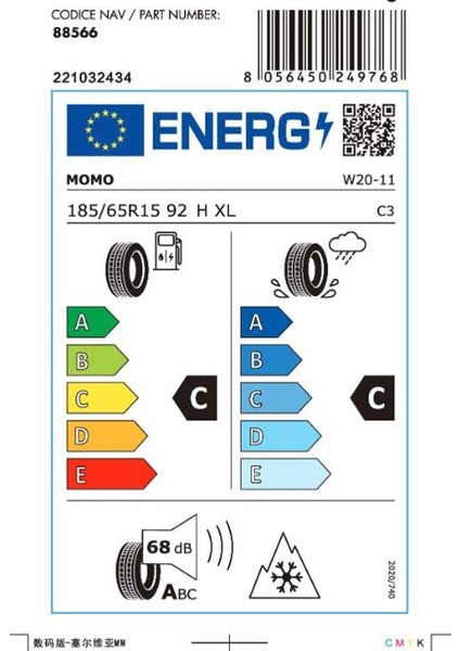 185/65 R15 92H XL North Pole W-20 Kış Lastiği ( Üretim Yılı: 2025 ) fırsatları