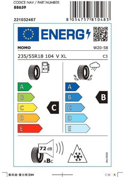 235/55 R18 104V XL North Pole W-20 Oto Kış Lastiği (Üretim Yılı:2025) fırsatları