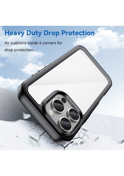 Apple iPhone 16 Pro Shield Serisi Darbeye Dayanıklı Yarı Esnek Plastik Tpu Kılıf - AL8100 modelleri