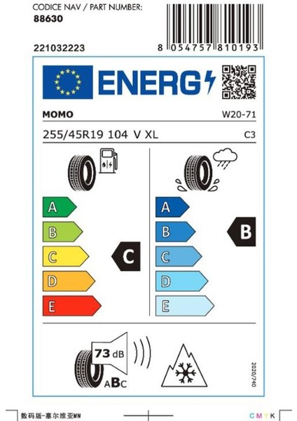 255/45 R19 104V XL North Pole W-20 Kış Lastiği ( Üretim Yılı: 2025 ) fırsatları