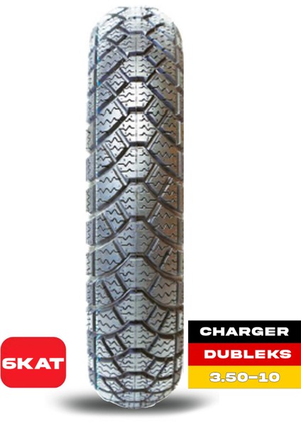 3.50-10 Charger Dubleks Motosiklet Lastik