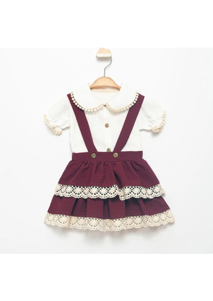Bubble Gofre Elbise Kız Bebek Çocuk