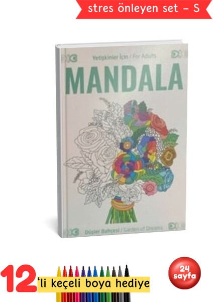 Yetişkinler İçin Mandala Düşler Bahçesi Seti