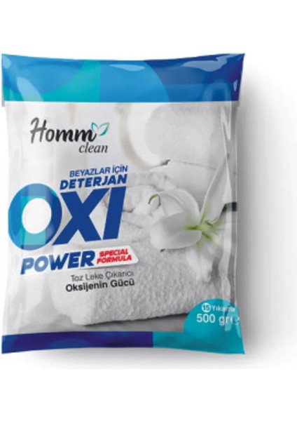 Homm Clean Oxi Power Beyazlar Için Deterjan ve Oxi Power Mutfak 2li Set