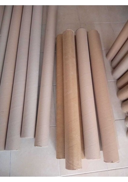 4 Adet Karton Masura Karton Rulo Boy 2 Metre Iç Çap 9 cm Silindir Kutu Postüp Rulo