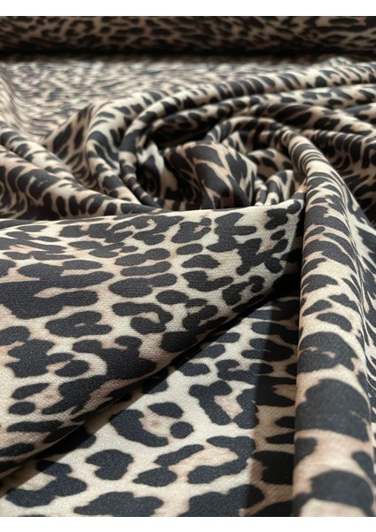 En Boy Likra Kumaş Leopar Desenli En 150CM