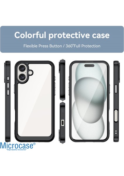 Apple iPhone 16 Shield Serisi Darbeye Dayanıklı Yarı Esnek Plastik Tpu Kılıf - AL8100 fiyatları