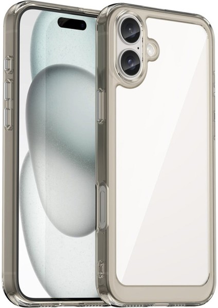 Apple iPhone 16 Shield Serisi Darbeye Dayanıklı Yarı Esnek Plastik Tpu Kılıf - AL8100