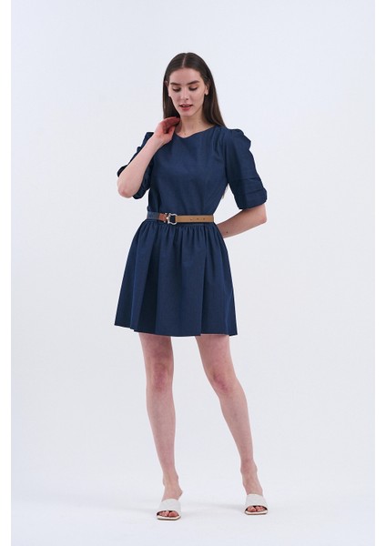 Trend Kadın Rahatlık ve Zarafeti Buluşturan Tasarım Denim Kot Elbise fırsatları