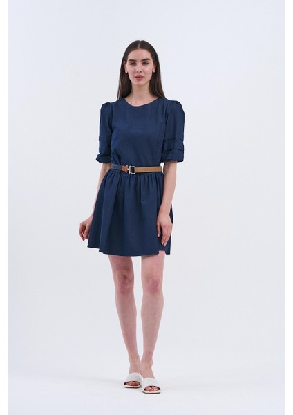 Trend Kadın Rahatlık ve Zarafeti Buluşturan Tasarım Denim Kot Elbise indirimleri