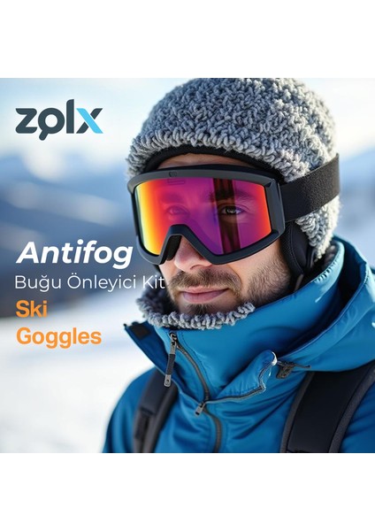 Antifog Buğu Önleyici 30ML+15*18 Temizleme Bezi Motorsiklet Vizörü, Dalış Gözlüğü, Kayak Gözlüğü, İş Güvenliği Gözlüğü, Kitap Gözlüğü Buğu Önleyici Antifog Kit.