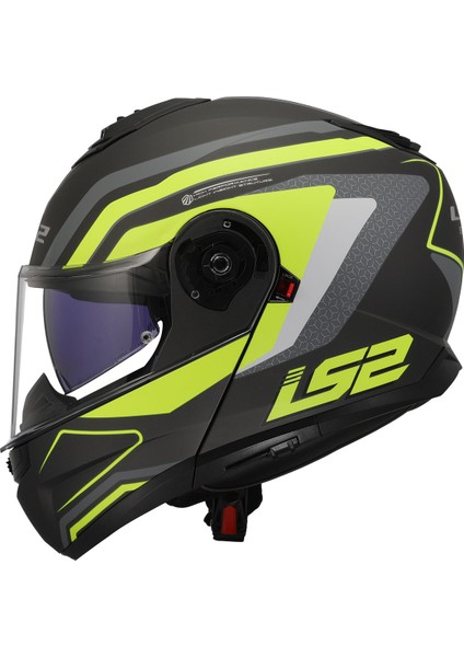 Strobe 2 Phantom Mat Tıtanıum-Neon Sarı Kask