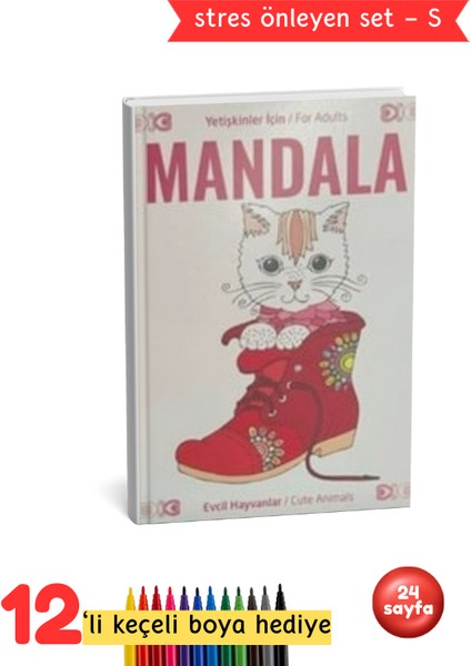 Yetişkinler Için Mandala Evcil Hayvanlar Seti