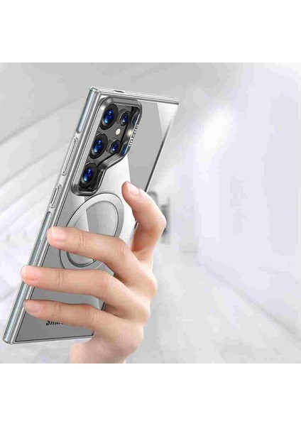 Samsung Galaxy S25 Uyumlu Standlı Magsafe Kapak