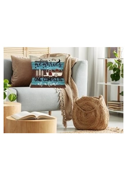 Kırlent Minder Yastık Kılıfı Yıkanabilir Ev Karavan Kamp Memories fiyatları