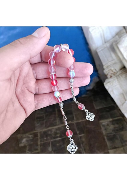 Zaza Tesbih Termal Kuvars Taşı Doğal Taş Sallamalık Tesbih Doğal Taş Tesbih