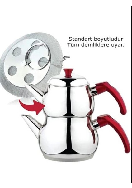 Çaydanlık Içi Süzgeç Demlik Içi Çay Süzgeçi Çay Demliği Süzgeci Paslanmaz Süzgeç 10 Adet modelleri