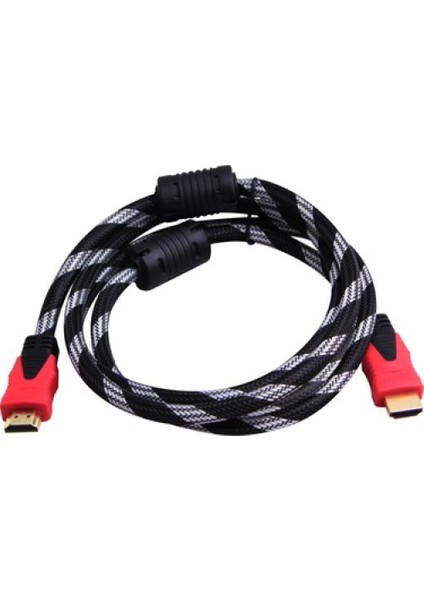 Q-Hdmı1.5 1.5 METRE HDMI Kablo 1.5m Hdmı kablo 1.4 Versiyon Altın Uçlu 3D