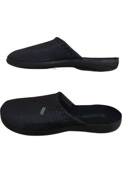 Erkek Siyah Desenli Ortopedik Taban Ev İçi Günlük Terlik fiyatları