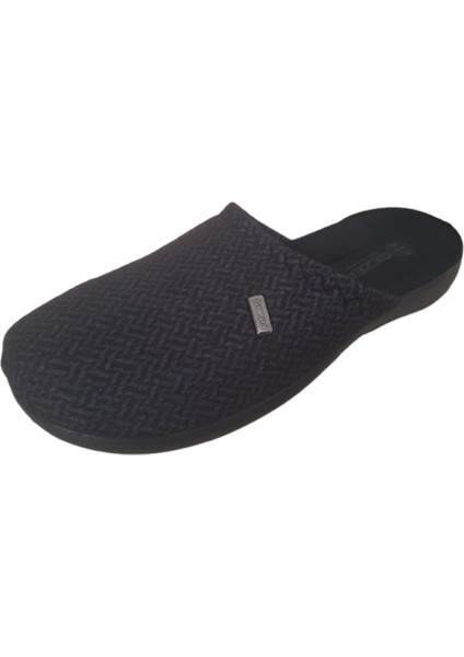 Erkek Siyah Desenli Ortopedik Taban Ev İçi Günlük Terlik indirimleri
