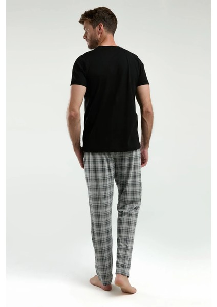 Pamuk Kısa Kol Erkek Pijama Takım 3350