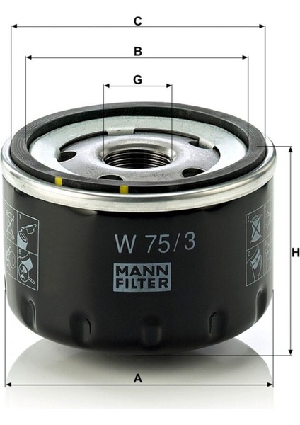 Yağ Filtresi Renault Megane I Hatchback 2.0 05.1998 - 05.2001 1998 Cm3 115 Hp fiyatları