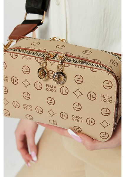 Kadın Üç Bölmeli Ayarlanabilir Çarpraz Kolon Askılı Omuz Çantası indirimleri