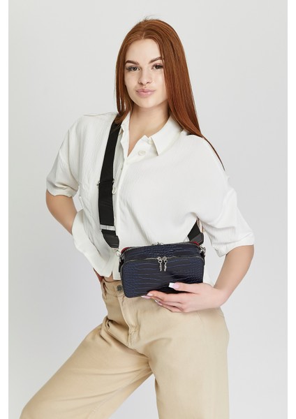 Kadın Üç Bölmeli Ayarlanabilir Çarpraz Kolon Askılı Omuz Çantası fırsatları