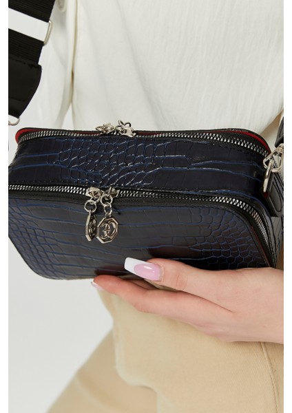 Kadın Üç Bölmeli Ayarlanabilir Çarpraz Kolon Askılı Omuz Çantası indirimleri