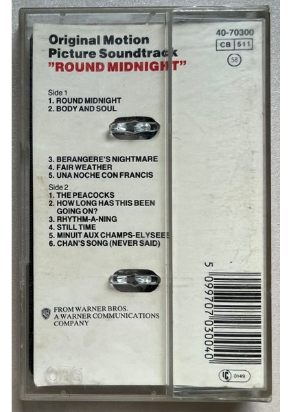 Herbie Hancock - Round Midnight Original Motion Picture Soundtrack (Orjnal Dönem Baskı Kaset)