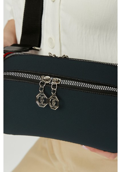 Kadın Üç Bölmeli Ayarlanabilir Çarpraz Kolon Askılı Omuz Çantası fırsatları