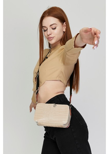 Kadın Üç Bölmeli Ayarlanabilir Çarpraz Kolon Askılı Omuz Çantası fiyatları